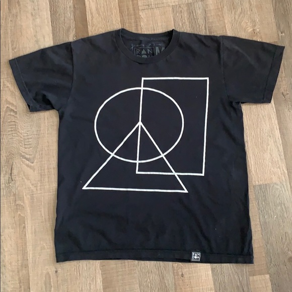 Random Objects ‘Peace Is Simple’ Black T Shirt - Picture 1 of 7